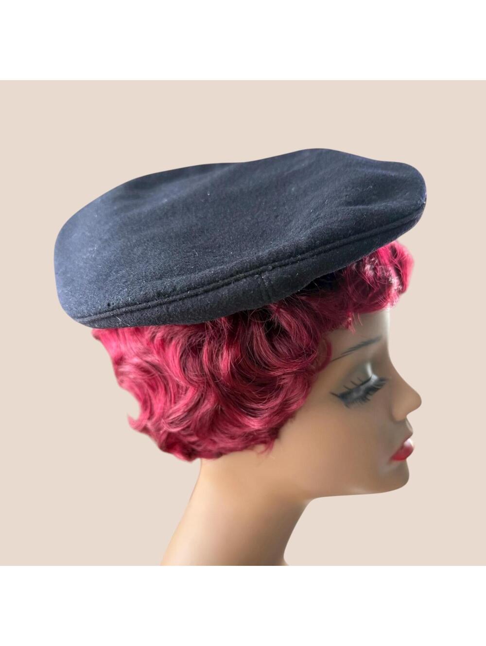 Vintage U.S. Navy Wool Beret - 1950s Sailor Hat (Size 6 7/8)